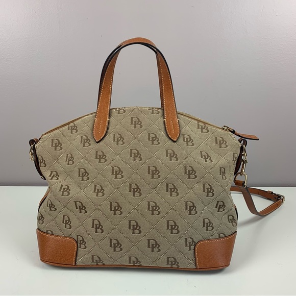 Dooney & Bourke Large Gabriella Satchel Dome Bag Natural - Picture 2 of 8